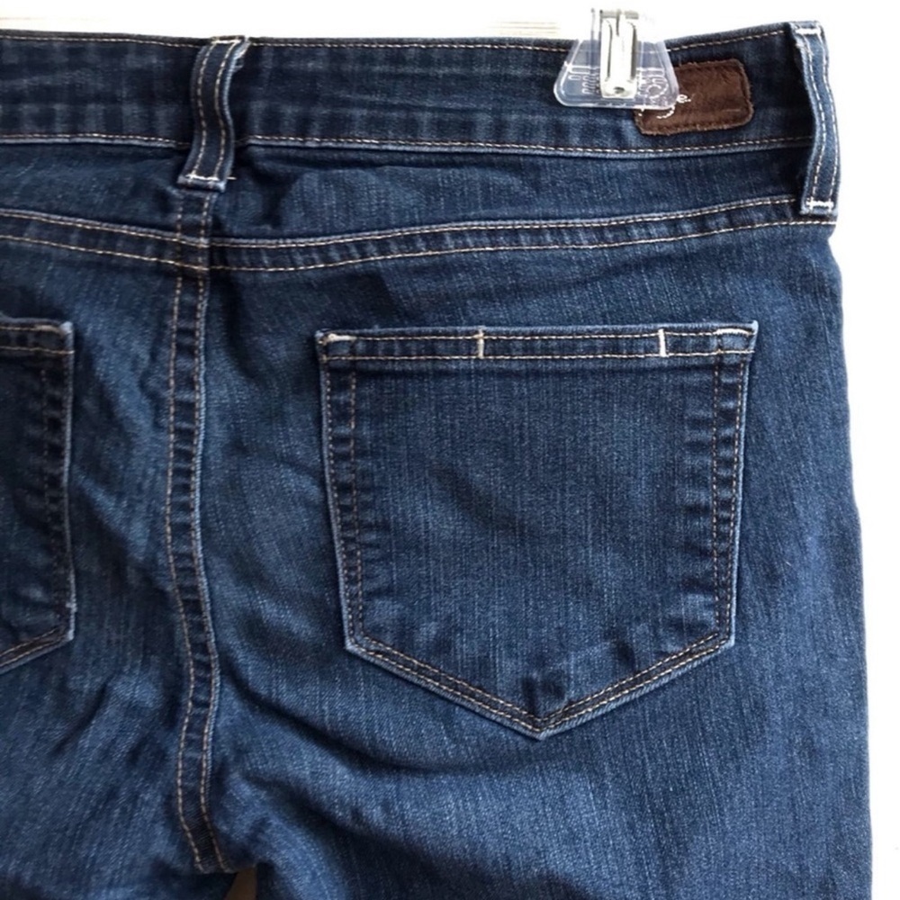 Paige Peg Skinny Jeans Deep Indigo Dark Wash Denim PSK184 Size 28 - Picture 3 of 5